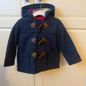 GAP Navy Hooded Toggle Pea Coat for Kids